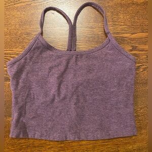 Beyond Yoga - Spacedye Slim Racerback Cropped Tank -XS Deep Blush-Wild Orchid